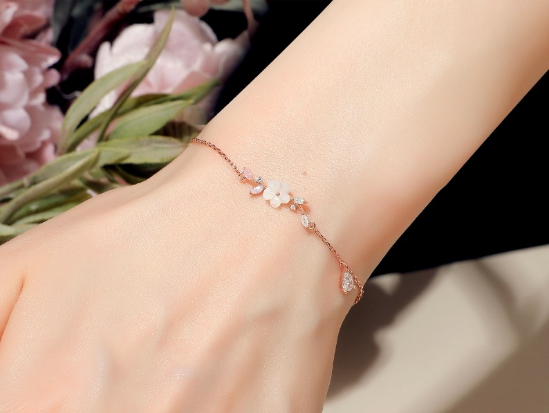 [COSMOCRATS]プリエル フラワー 螺鈿ブレスレット