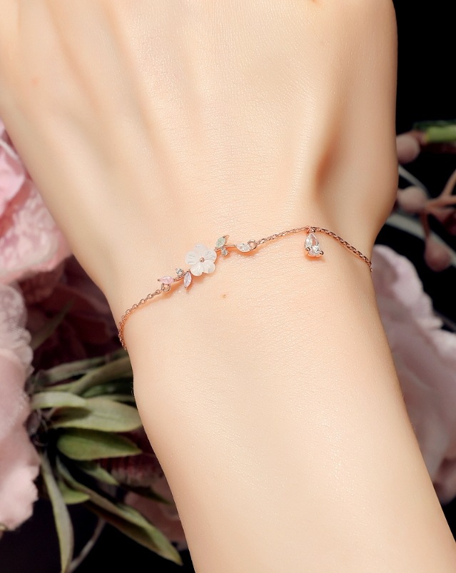 [COSMOCRATS]プリエル フラワー 螺鈿ブレスレット