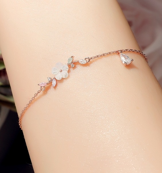 [COSMOCRATS]プリエル フラワー 螺鈿ブレスレット