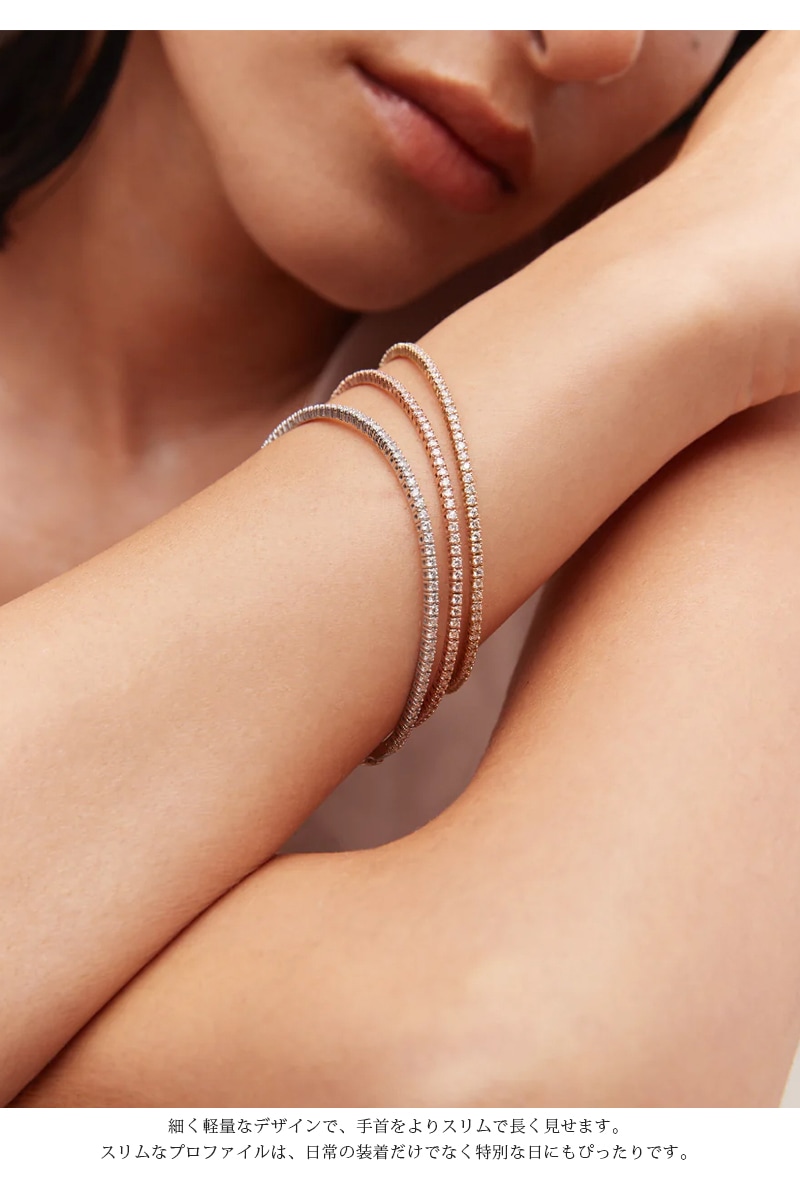 ラボグロウン ダイヤモンド ブレスレット レディース プレゼント 女性 40代 50代 ブランド ラボグロウン ダイヤモンド ブレスレット レディース ピンクゴールド