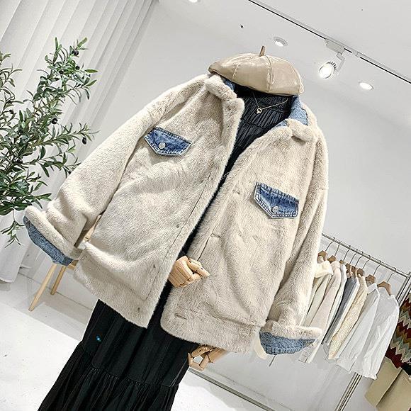 コート アウター ロング ブルゾン ドロップショルダー フェイクファー デニム ボア リバーシブル ロング 切り替え マルチカラ ミディアム丈 袖あり 長袖 ポケット付き アウター 羽織り lout コート アウター ロング ブルゾン ドロップショルダー フェイクファー デニム ボア リバーシブル ロング 切り替え マルチカラ ミディアム丈 袖あり 長袖 ポケット付き アウター 羽織り lout