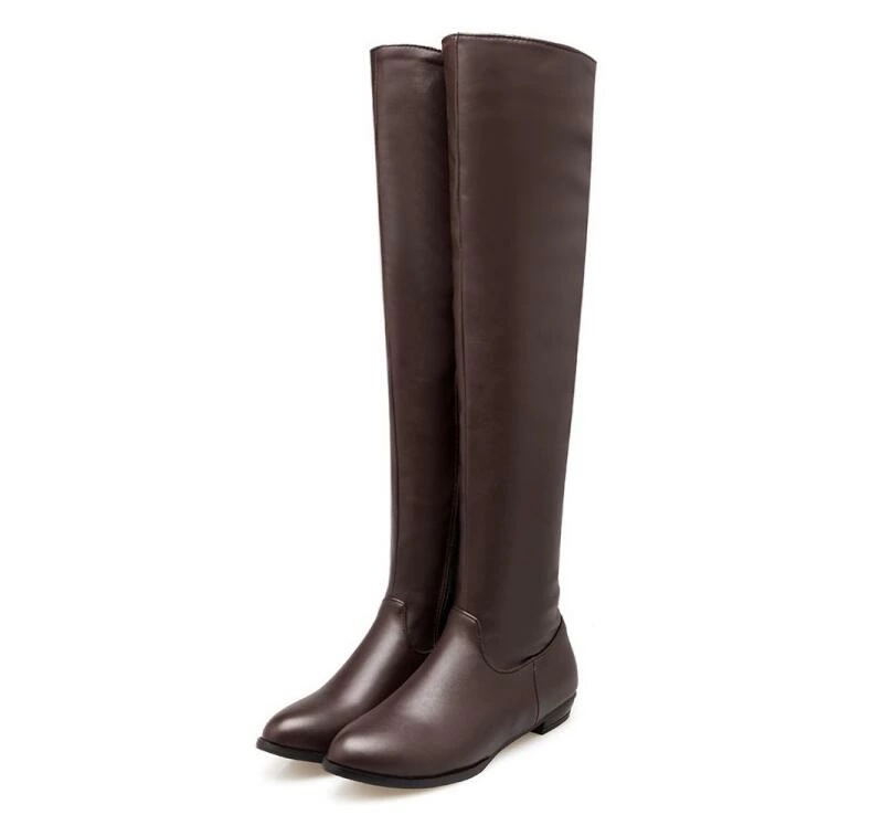 レディースブーツ ニーハイブーツ ジョッキーブーツ ロングブーツ 大きいサイズ 22cm 29cm 長靴 合皮 ロングブーツ ロング丈 秋冬 ローヒール 2.5cm 厚底 黒 ブラック レディースブーツ ニーハイブーツ ジョッキーブーツ ロングブーツ 大きいサイズ 22cm 29cm 長靴 合皮 ロングブーツ ロング丈 秋冬 ローヒール 2.5cm 厚底 黒 ブラック