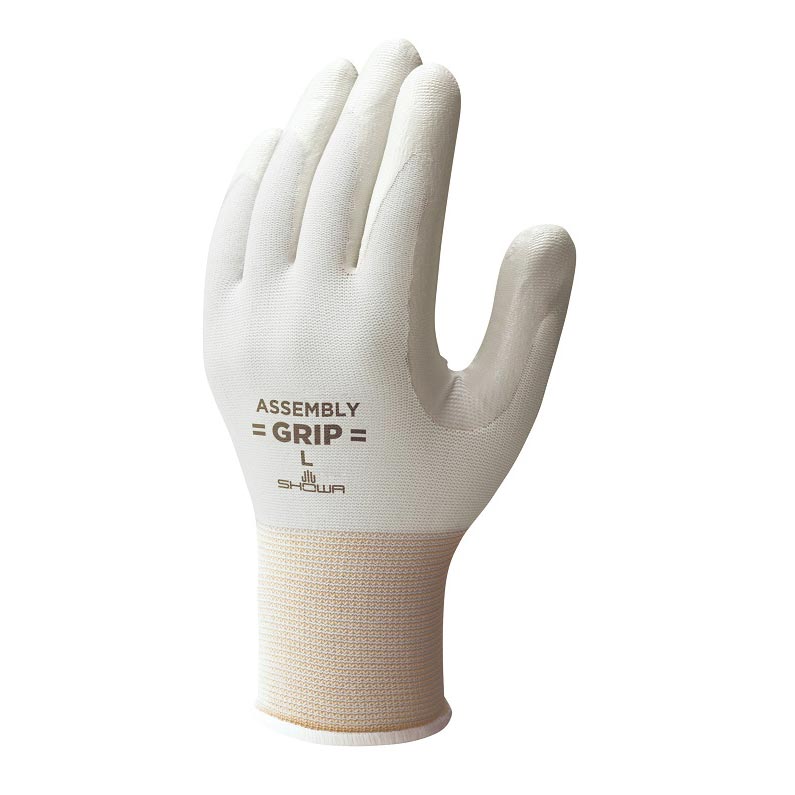 [15双組] 組立グリップ 3双パック5セット ショーワグローブ 滑り止め すべり止め ニトリルゴム 作業用手袋 Ｓ/Ｍ/Ｌ 背抜き ガーデニング 手袋 黒 まとめ買い 耐摩耗性 No.370