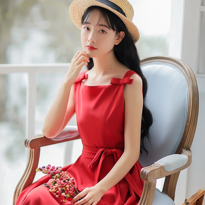 4color レディース 肩りぼん付きノースリーブワンピース ワンピース ドレス dress ワンピ 4color レディース 肩りぼん付きノースリーブワンピース ワンピース ドレス dress ワンピ