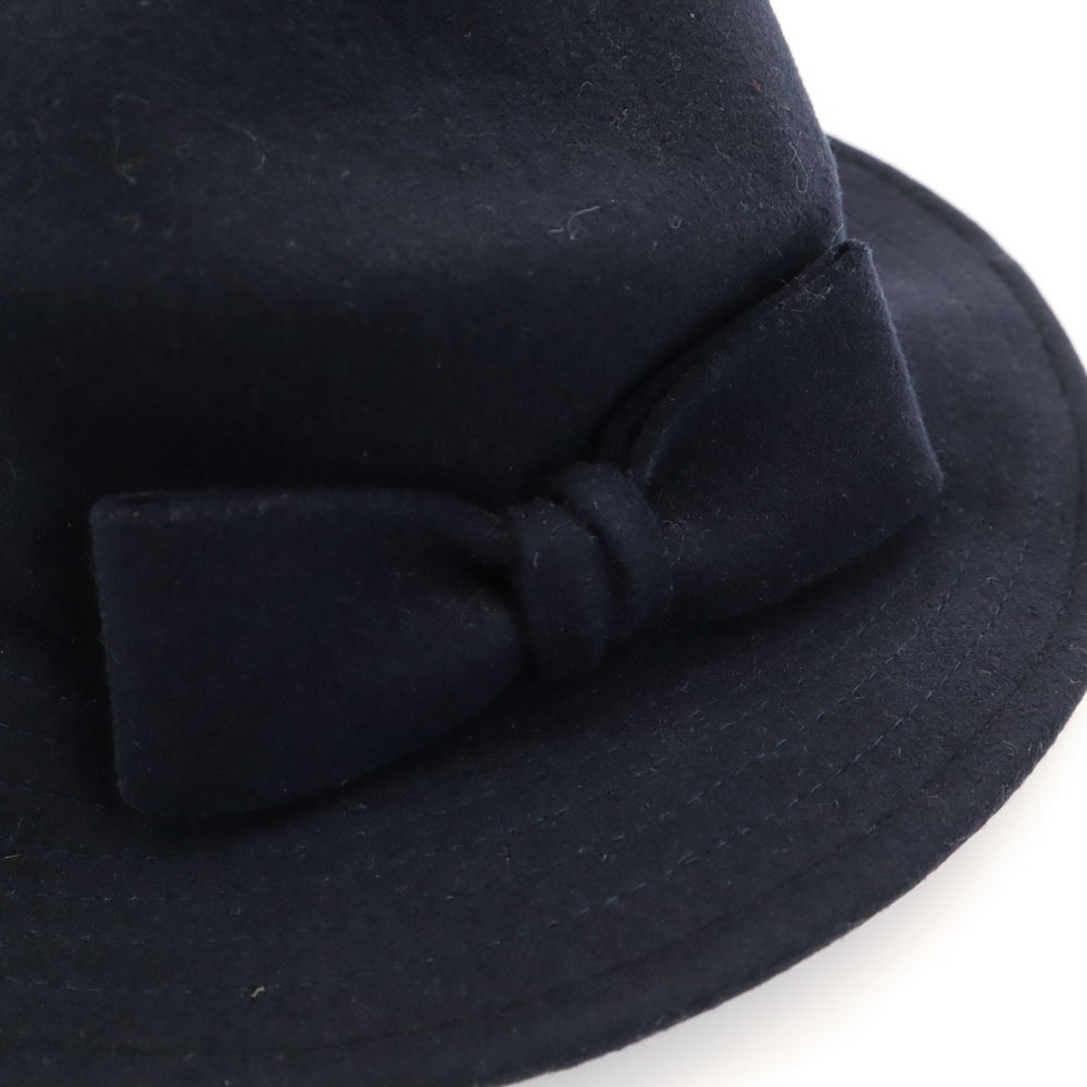 ウール ハット ネイビー レディース