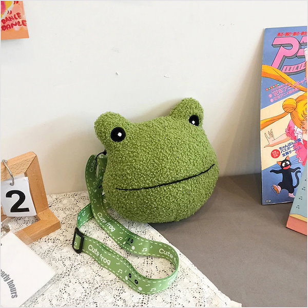 Qoo10] ミンハオぬいぐるみ カエルの斜めショルダ