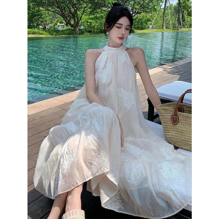 【夏の新品】【出荷が迅速】ベージュ ドレス ワンピース 刺繍 ラウンドネック ロングドレス ボヘミアン きれいめ ロング丈 ロング レディース レース ロングドレス シンプル 春 夏 かわいい 【夏の新品】【出荷が迅速】ベージュ ドレス ワンピース 刺繍 ラウンドネック ロングドレス ボヘミアン きれいめ ロング丈 ロング レディース レース ロングドレス シンプル 春 夏 かわいい