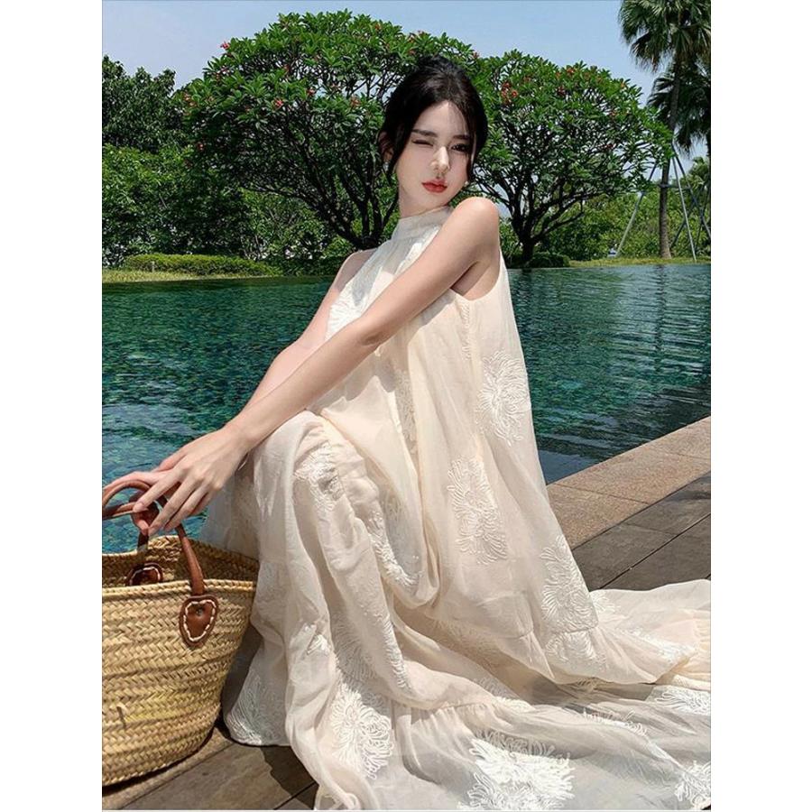 【夏の新品】【出荷が迅速】ベージュ ドレス ワンピース 刺繍 ラウンドネック ロングドレス ボヘミアン きれいめ ロング丈 ロング レディース レース ロングドレス シンプル 春 夏 かわいい 【夏の新品】【出荷が迅速】ベージュ ドレス ワンピース 刺繍 ラウンドネック ロングドレス ボヘミアン きれいめ ロング丈 ロング レディース レース ロングドレス シンプル 春 夏 かわいい