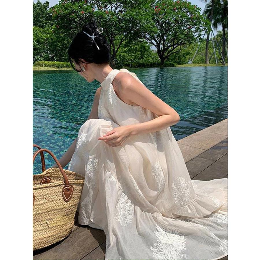 【夏の新品】【出荷が迅速】ベージュ ドレス ワンピース 刺繍 ラウンドネック ロングドレス ボヘミアン きれいめ ロング丈 ロング レディース レース ロングドレス シンプル 春 夏 かわいい 【夏の新品】【出荷が迅速】ベージュ ドレス ワンピース 刺繍 ラウンドネック ロングドレス ボヘミアン きれいめ ロング丈 ロング レディース レース ロングドレス シンプル 春 夏 かわいい