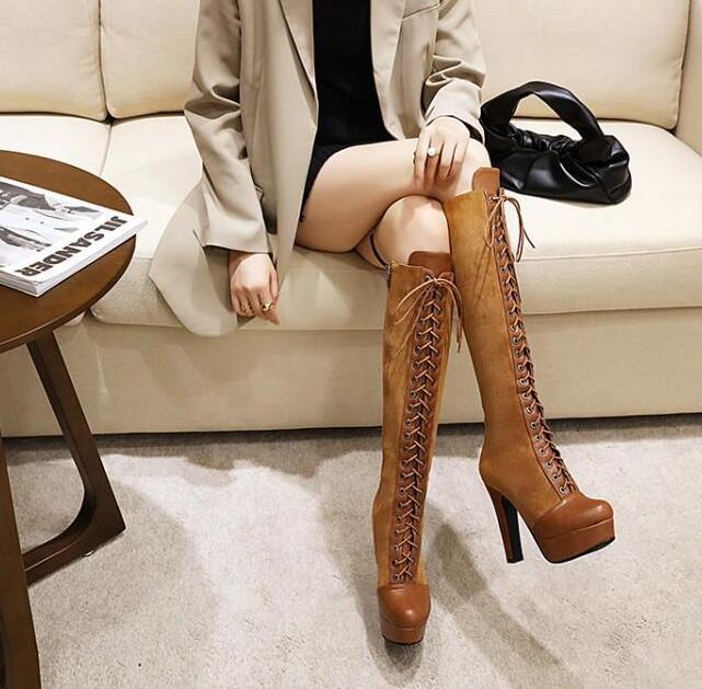 メガ割 厚底ブーツ ロングブーツ レースアップブーツ 美脚 編み上げ ブーツ ゴスロリ コスプレ 太ヒール 黒 ブラック 靴 レディース 合皮 女性 カジュアル 靴 シューズ かわいい メガ割 厚底ブーツ ロングブーツ レースアップブーツ 美脚 編み上げ ブーツ ゴスロリ コスプレ 太ヒール 黒 ブラック 靴 レディース 合皮 女性 カジュアル 靴 シューズ かわいい