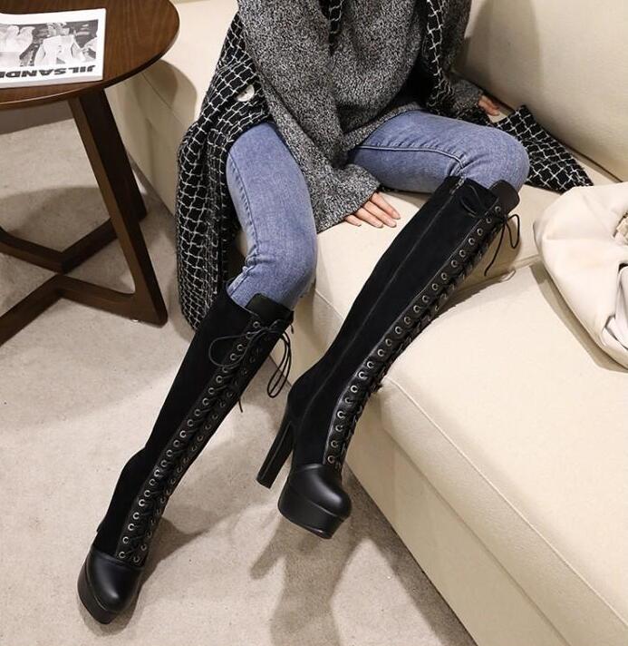 メガ割 厚底ブーツ ロングブーツ レースアップブーツ 美脚 編み上げ ブーツ ゴスロリ コスプレ 太ヒール 黒 ブラック 靴 レディース 合皮 女性 カジュアル 靴 シューズ かわいい メガ割 厚底ブーツ ロングブーツ レースアップブーツ 美脚 編み上げ ブーツ ゴスロリ コスプレ 太ヒール 黒 ブラック 靴 レディース 合皮 女性 カジュアル 靴 シューズ かわいい