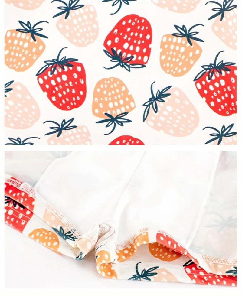 キッズ 水着 女の子 セパレート 長袖 キャップ付き 女の子水着 可愛い 子供 水着 いちご柄 ピンク キッズ スクール水着 みずぎ 紫外線対策 ラッシュガード ストレッチ 女児 ガールズ水着 小学