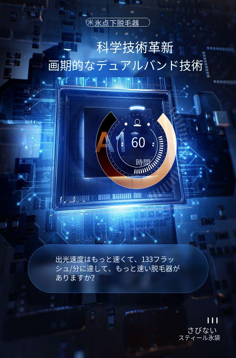 2024年発売 冷感脱毛器 無痛家庭用脱毛器 全身光美容器 光脱毛器 5段階レベルと5つの照射モード 照射回数制限なし