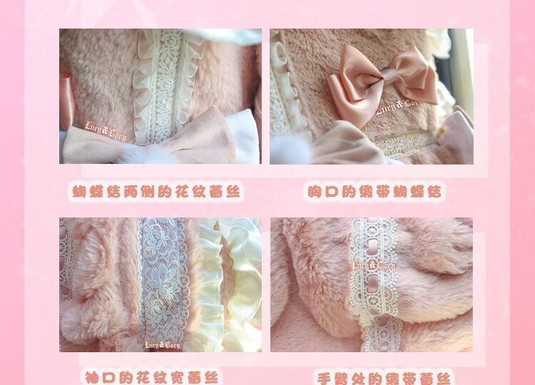 ぬいぐるみ冬長袖厚手ロリータドレス可愛い ぬいぐるみ冬長袖厚手ロリータドレス可愛い