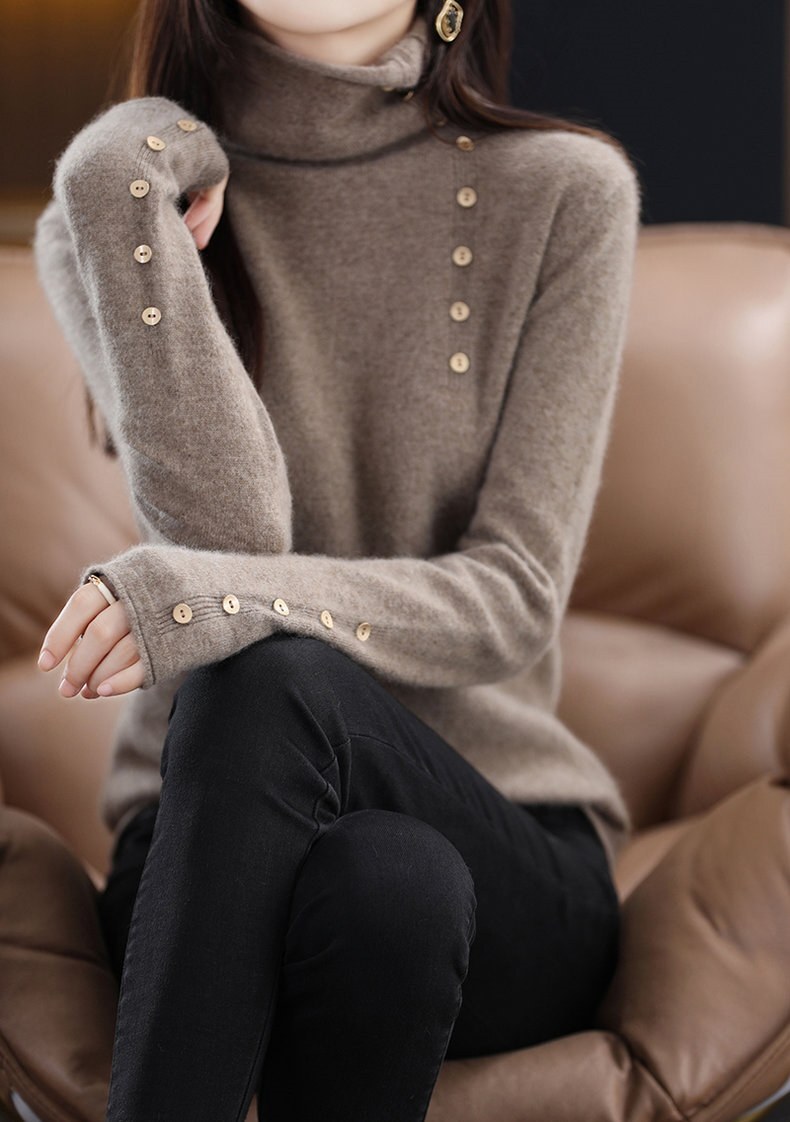 タートルニット ニット トップス タートル ハイネック ハイネックニット 無地 シンプル 長袖 着回し レイヤード かわいい 可愛い きれいめ シンプル カジュアル 上品 おしゃれ 10代