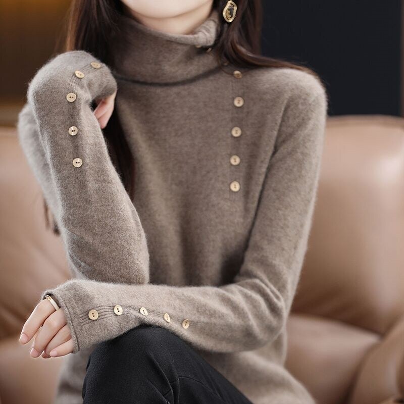 タートルニット ニット トップス タートル ハイネック ハイネックニット 無地 シンプル 長袖 着回し レイヤード かわいい 可愛い きれいめ シンプル カジュアル 上品 おしゃれ 10代