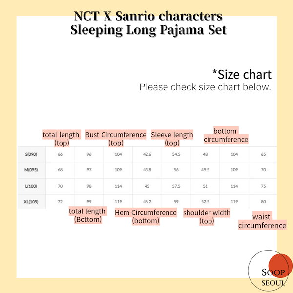 Qoo10] SMエンターテインメント NCT サンリオ パジャマ 韓国 22種