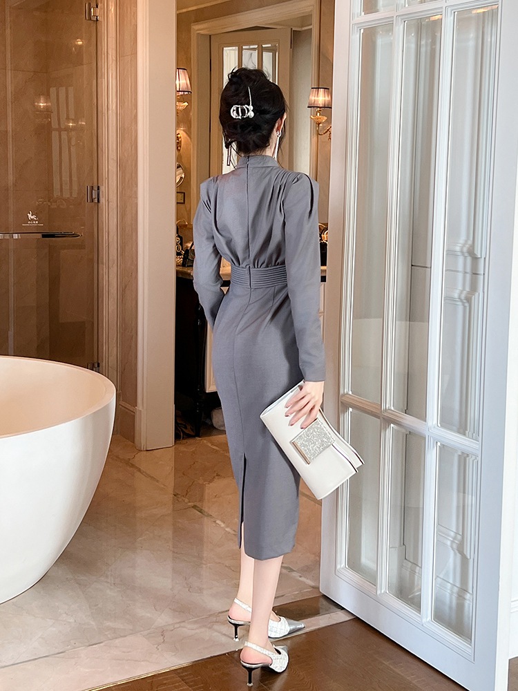 ワンピース ドレス パーティードレス ロングワンピース タイト 韓国 ワンピース ウエスト引き締め 披露宴 結婚式 演奏会 ウェディング 二次会 発表会
