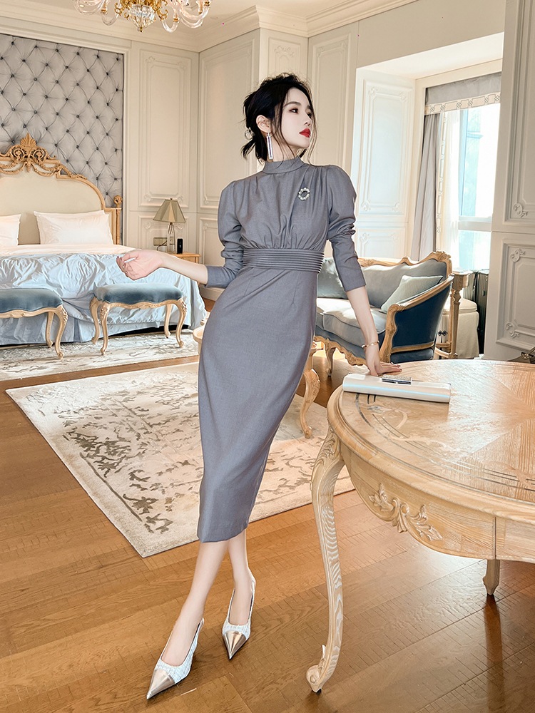 ワンピース ドレス パーティードレス ロングワンピース タイト 韓国 ワンピース ウエスト引き締め 披露宴 結婚式 演奏会 ウェディング 二次会 発表会