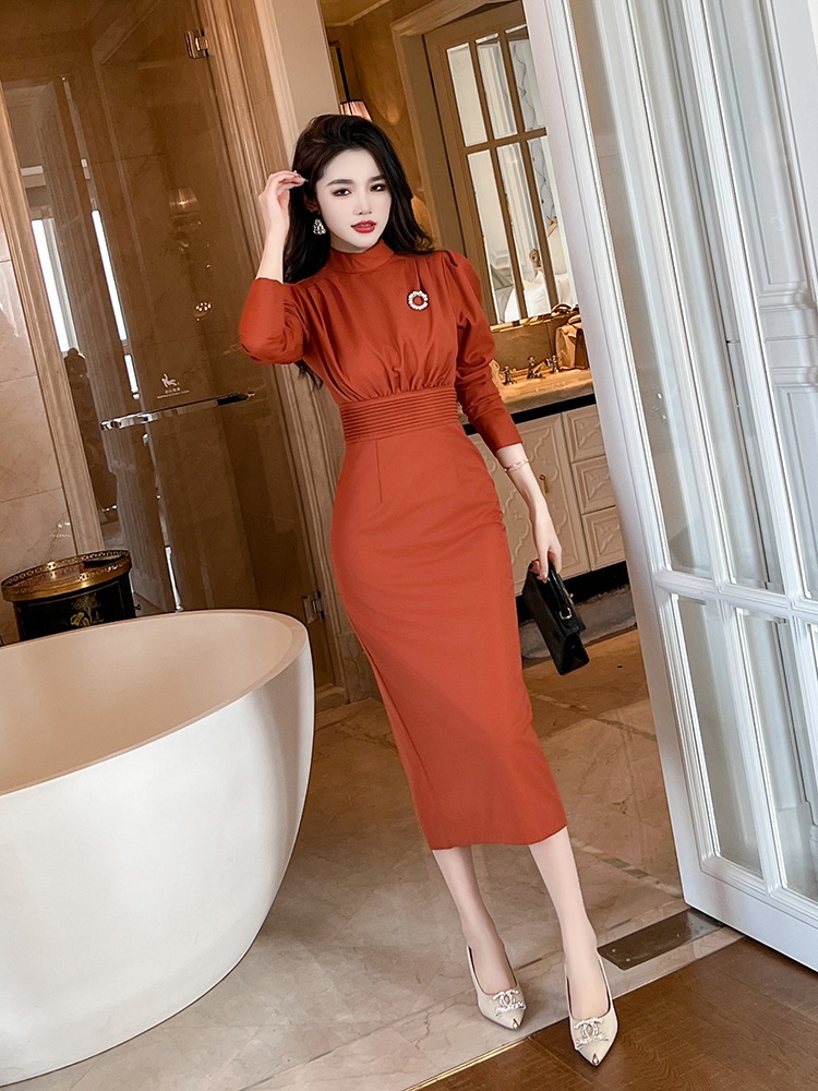 ワンピース ドレス パーティードレス ロングワンピース タイト 韓国 ワンピース ウエスト引き締め 披露宴 結婚式 演奏会 ウェディング 二次会 発表会