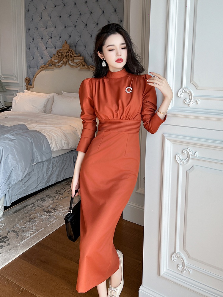 ワンピース ドレス パーティードレス ロングワンピース タイト 韓国 ワンピース ウエスト引き締め 披露宴 結婚式 演奏会 ウェディング 二次会 発表会