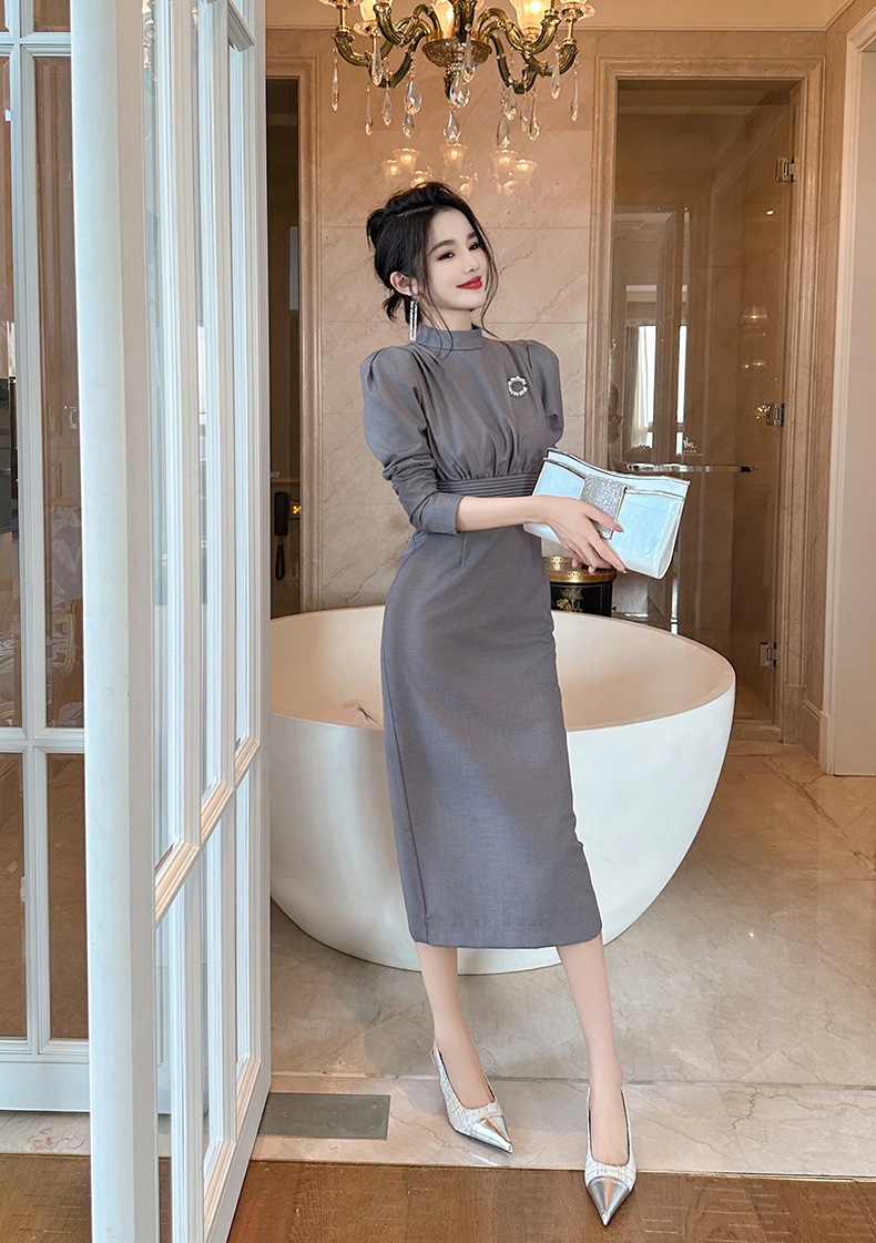 ワンピース ドレス パーティードレス ロングワンピース タイト 韓国 ワンピース ウエスト引き締め 披露宴 結婚式 演奏会 ウェディング 二次会 発表会
