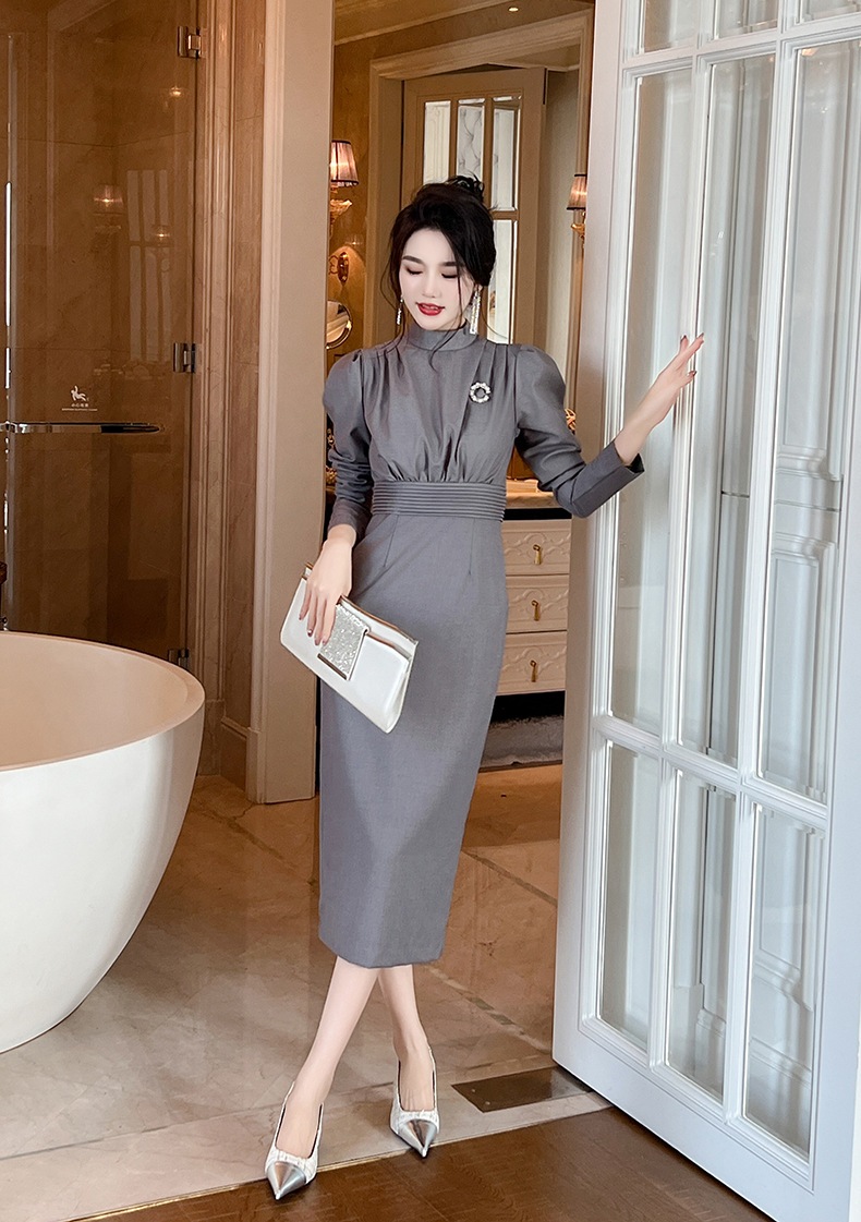 ワンピース ドレス パーティードレス ロングワンピース タイト 韓国 ワンピース ウエスト引き締め 披露宴 結婚式 演奏会 ウェディング 二次会 発表会