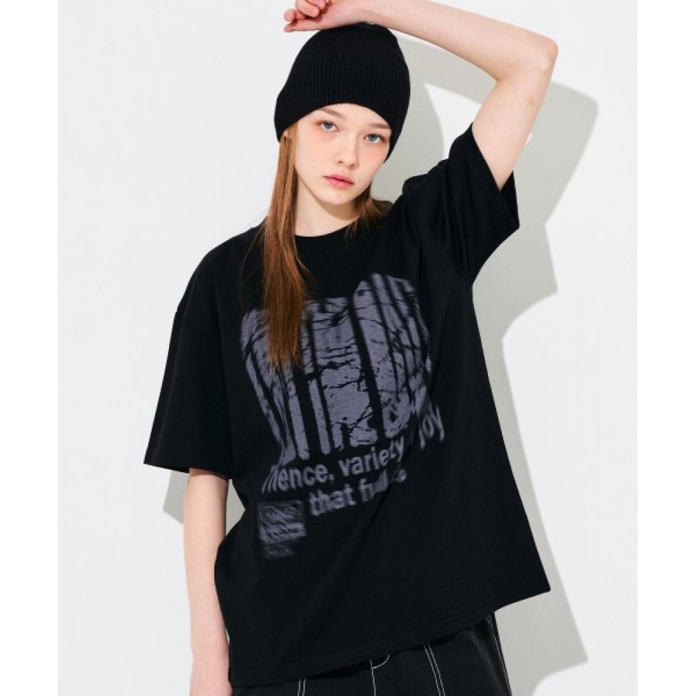 スローアシッドオンザボール半袖Tシャツ [ブラック]