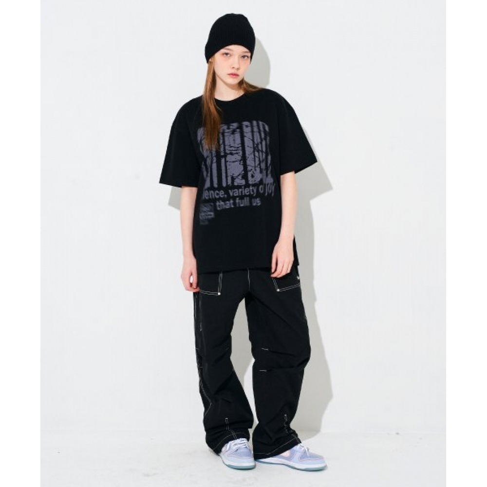 スローアシッドオンザボール半袖Tシャツ [ブラック]