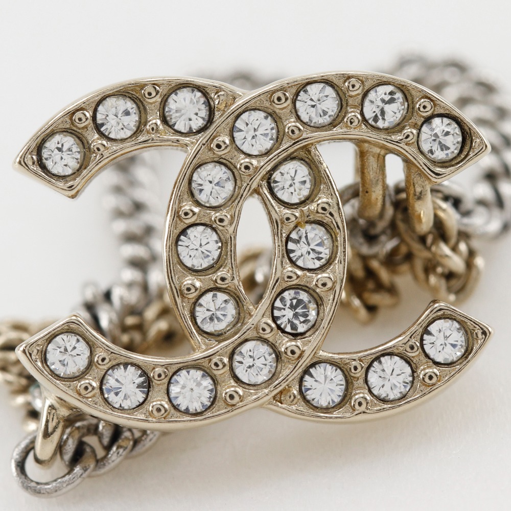 ココマーク チェーン A21B ピアス メタル×ラインストーン 約7.96g レディース 中古品 A-ランク ココマーク チェーン A21B ピアス メタル×ラインストーン 約7.96g レディース 中古品 A-ランク