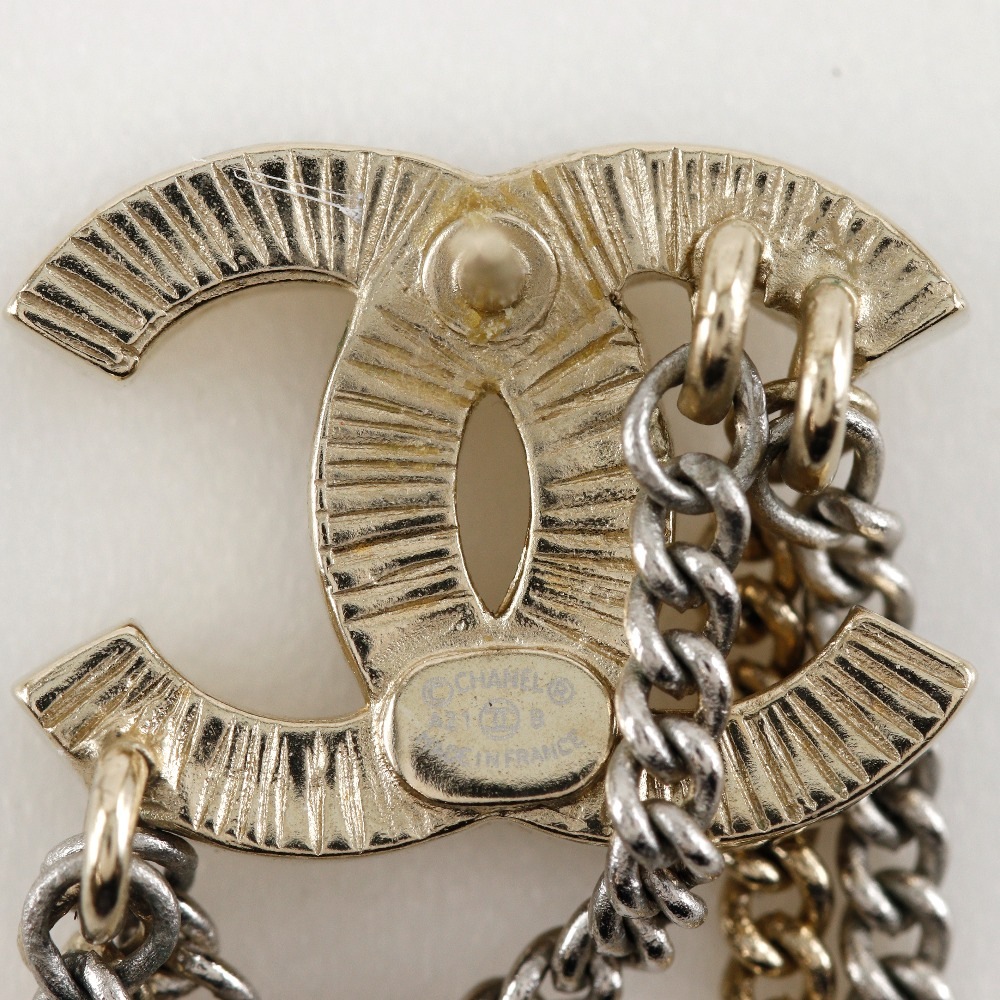 ココマーク チェーン A21B ピアス メタル×ラインストーン 約7.96g レディース 中古品 A-ランク ココマーク チェーン A21B ピアス メタル×ラインストーン 約7.96g レディース 中古品 A-ランク