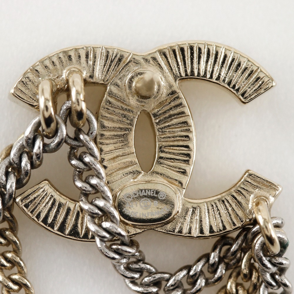 ココマーク チェーン A21B ピアス メタル×ラインストーン 約7.96g レディース 中古品 A-ランク ココマーク チェーン A21B ピアス メタル×ラインストーン 約7.96g レディース 中古品 A-ランク