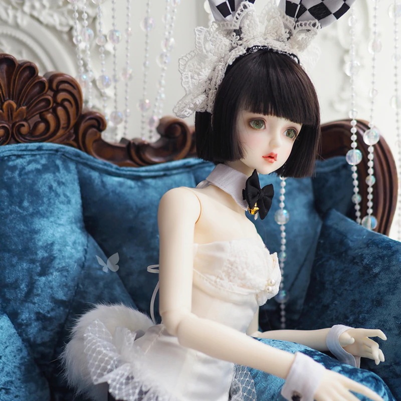 BJDドール用衣装セット バニーガール 兎メイド服10点 SDGr/SD10/SD16サイズ人形通用