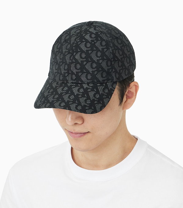 ★ ★ Unisex CKJ Logo Jacquard Baseball Cap 4G506 Caps Calvin Klein Jeans Logo Jacquard Baseball Cap Black