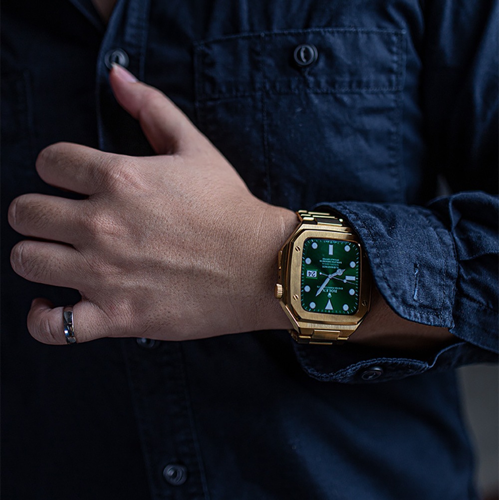 Apple Watchケース バンド 高級 替え ベルト カバー メンズ 高耐久 金属素材 Apple Watch 高級 44mm 45mm 一体型 Apple Watchケース バンド 高級 替え ベルト カバー メンズ 高耐久 金属素材 Apple Watch 高級 44mm 45mm 一体型