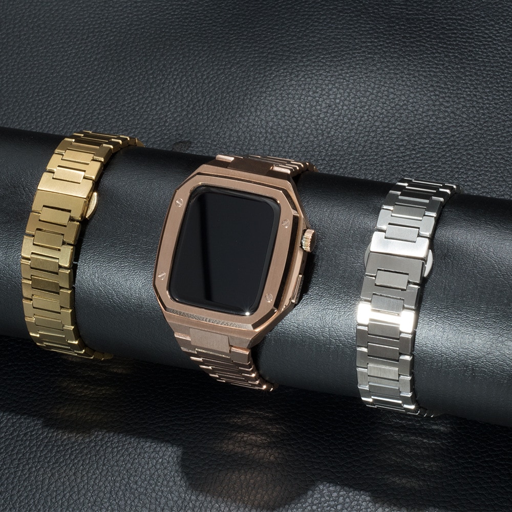Apple Watchケース バンド 高級 替え ベルト カバー メンズ 高耐久 金属素材 Apple Watch 高級 44mm 45mm 一体型 Apple Watchケース バンド 高級 替え ベルト カバー メンズ 高耐久 金属素材 Apple Watch 高級 44mm 45mm 一体型