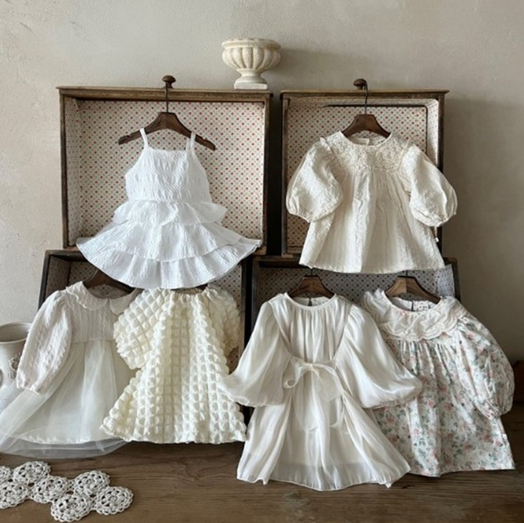 [Thelala](韓国子供服) ザララ シフォン ドレス 女児 ワンピース