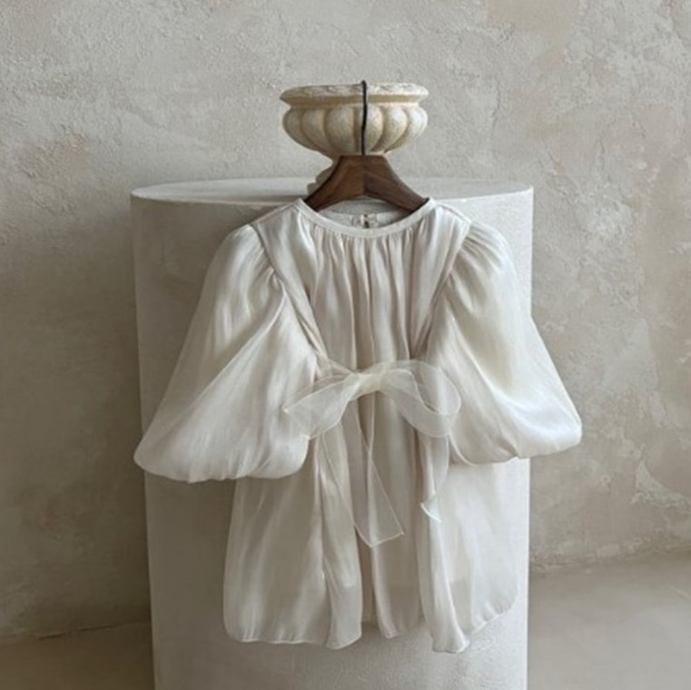 [Thelala](韓国子供服) ザララ シフォン ドレス 女児 ワンピース