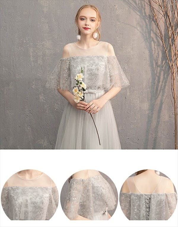 花嫁ロングドレスブライズメイド ドレス グレー お揃いドレス フォーマルドレス 体型カバー Vネック 母親 結婚式ワンピース 同窓会 ドレス mdprevattcaulkingandwaterproofing.com