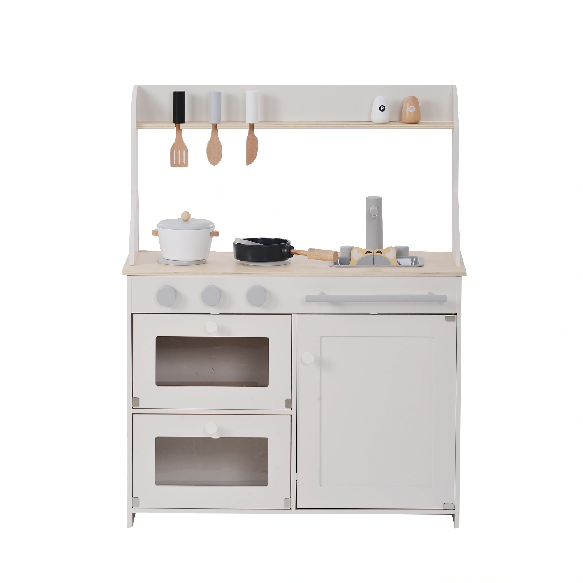 1538おままごと キッチン 木製 黒板付き 調理器具付き ままごとセット 誕生日 台所 知育玩具 子供用 子供 収納 まねっこ コンロミニキッチン おもちゃキッチン キッズ ベビー プレゼント ホワ