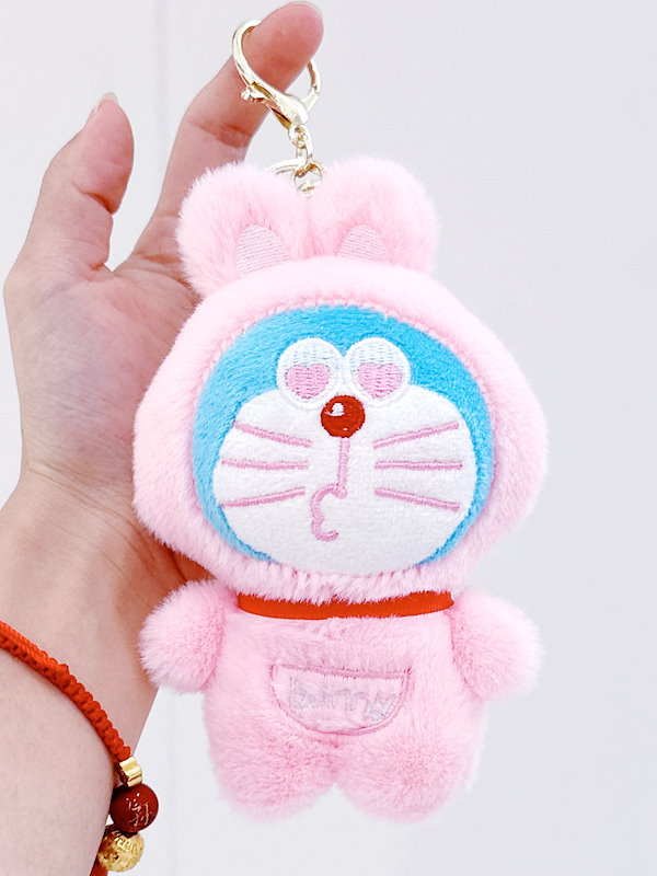 Qoo10] かわいいぬいぐるみドラえもんのキーホルダ