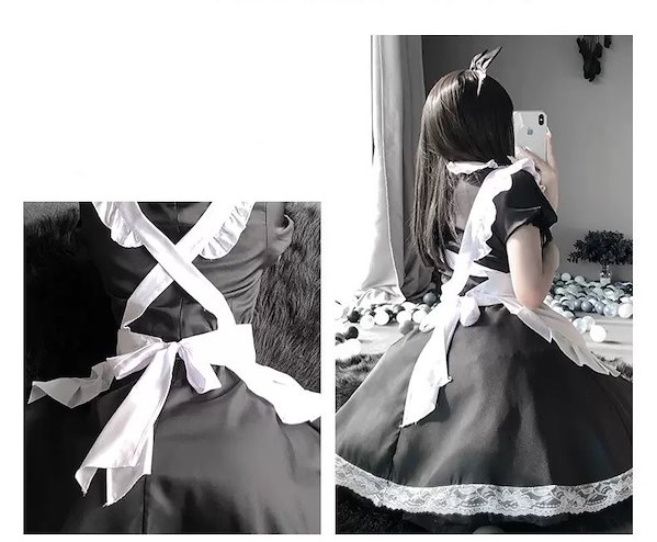 Qoo10] 【5点セット】ドコスプレ衣装 メイド服