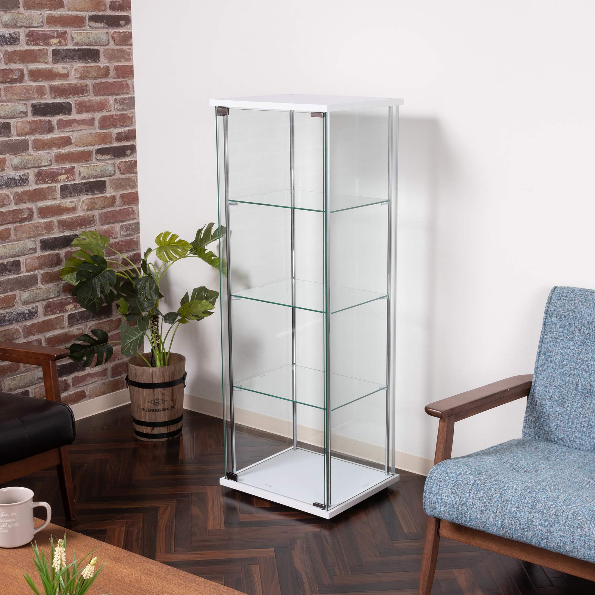 不二貿易 コレクションケース フィギュアケース 4段 幅42.5×奥行36.5×高さ120cm ホワイト 全面ガラス 組立商品 ロータイプ 97341 【Amazon.co.jp限定】 不二貿易 コレクションケース フィギュアケース 4段 幅42.5×奥行36.5×高さ120cm ホワイト 全面ガラス 組立商品 ロータイプ 97341 【Amazon.co.jp限定】