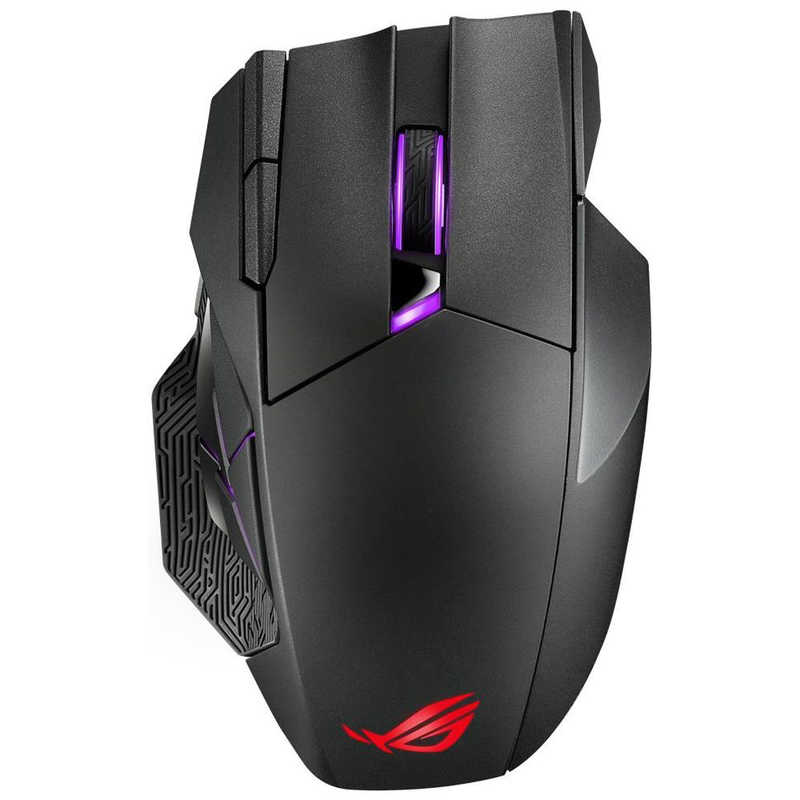 ASUS エイスース　ゲーミングマウス 有線/無線(ワイヤレス)/ 12ボタン/ ブラック　P707ROGSPATHAX