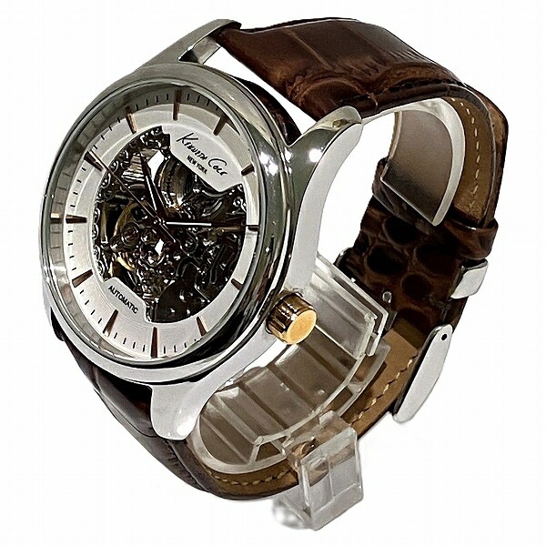 ケネスコール 10027198 裏スケルトン 自動巻 時計 腕時計 メンズ 【中古】 ケネスコール 10027198 裏スケルトン 自動巻 時計 腕時計 メンズ 【中古】