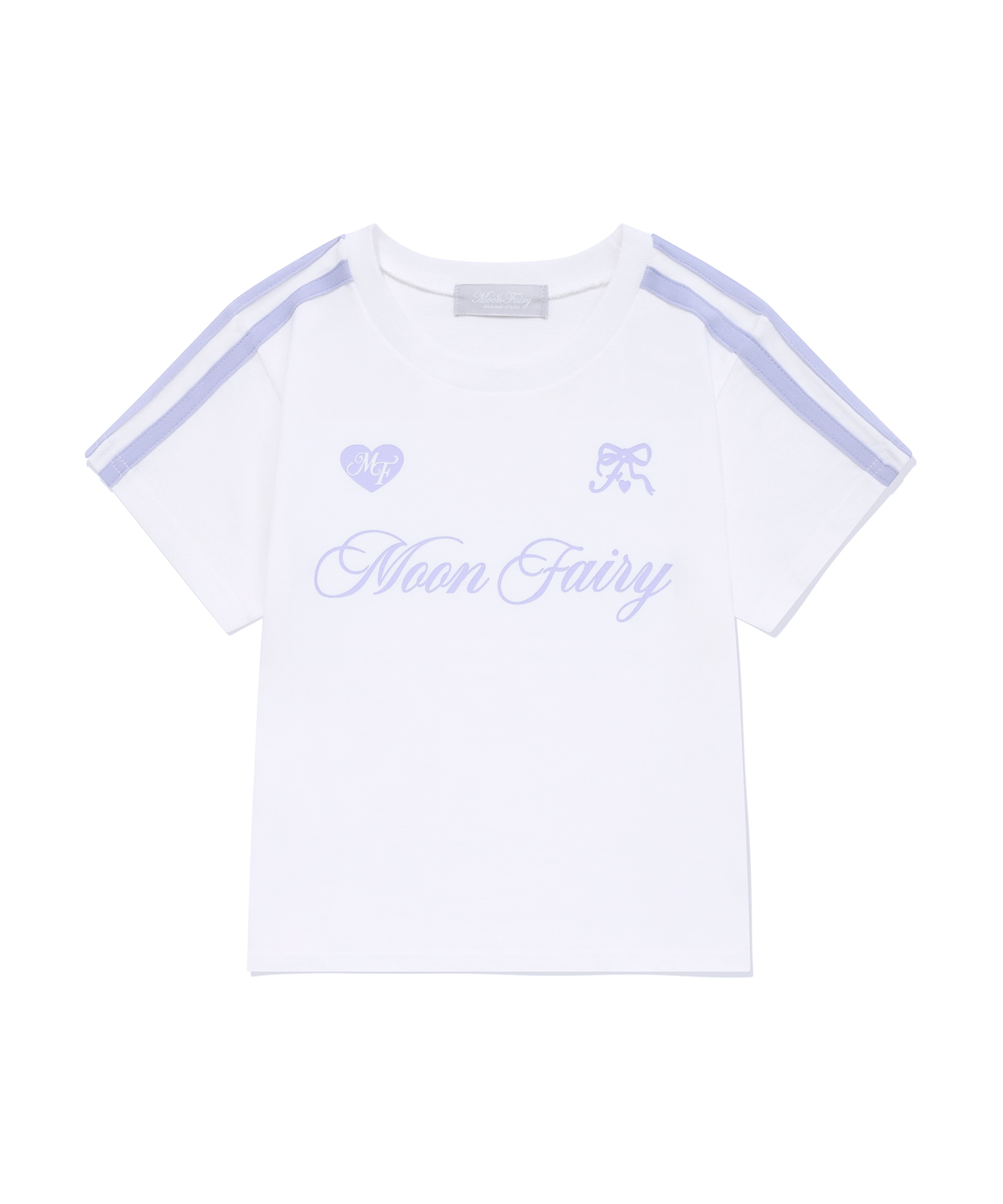 MF FAIRY LINE CROP TEE-WHITE