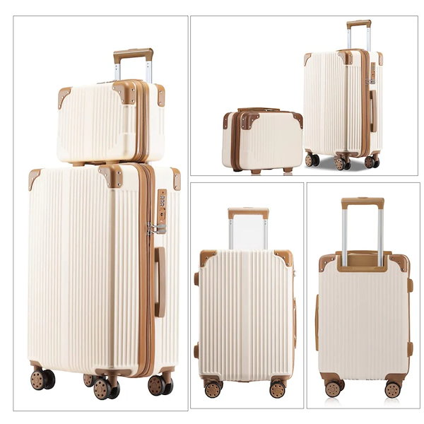 Qoo10] 旅行出張 スーツケース 親子セット 化粧