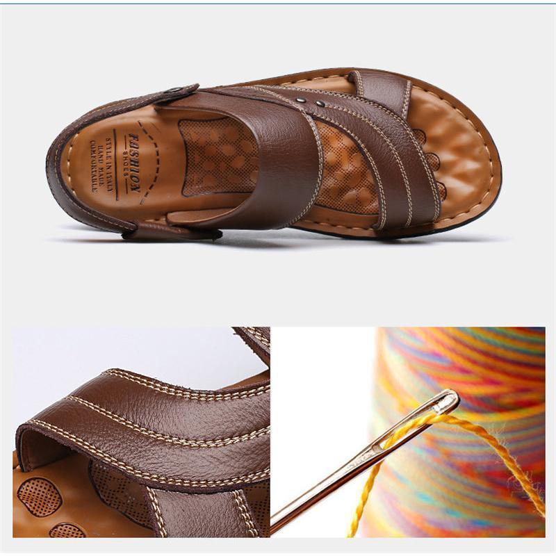 プレゼント サンダル 厚底 黒 革 スリッパ 男性 サボサンダル 疲れない 2way サンダル 幅広 おしゃれ 大きいサイズ 夏 2025 セール メンズ 】サンダル 【新作セール】【即納