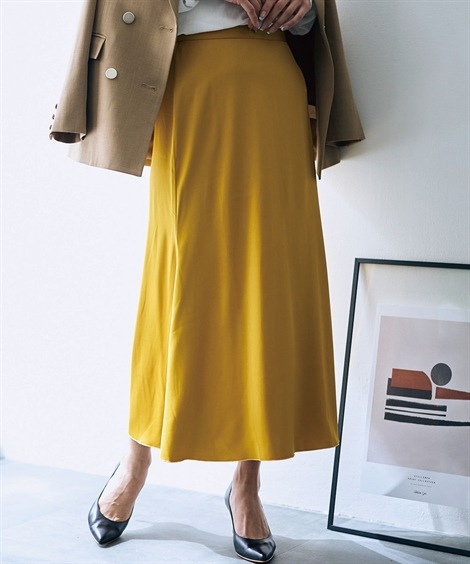 ロングスカート サテンマキシスカート OtonaSMILE mdprevattcaulkingandwaterproofing.com