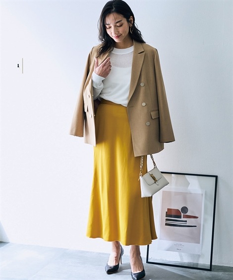 ロングスカート サテンマキシスカート OtonaSMILE mdprevattcaulkingandwaterproofing.com